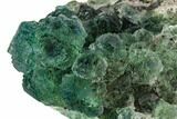 Stepped Green Fluorite Crystal Cluster - Fluorescent #112620-2